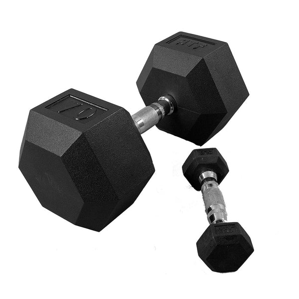 Rubber Hex Dumbbells
